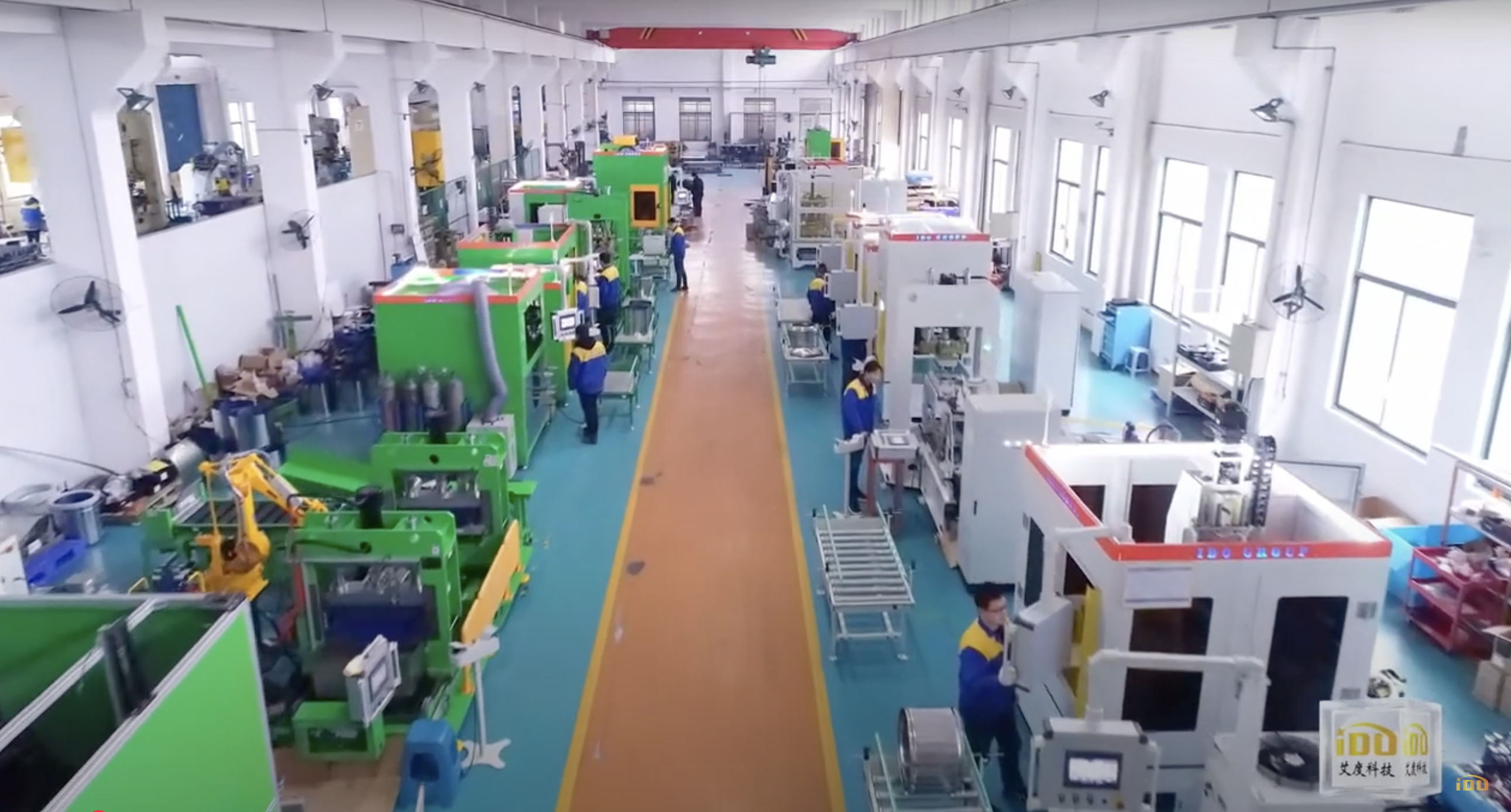 Front loading washing machine drum assembly line