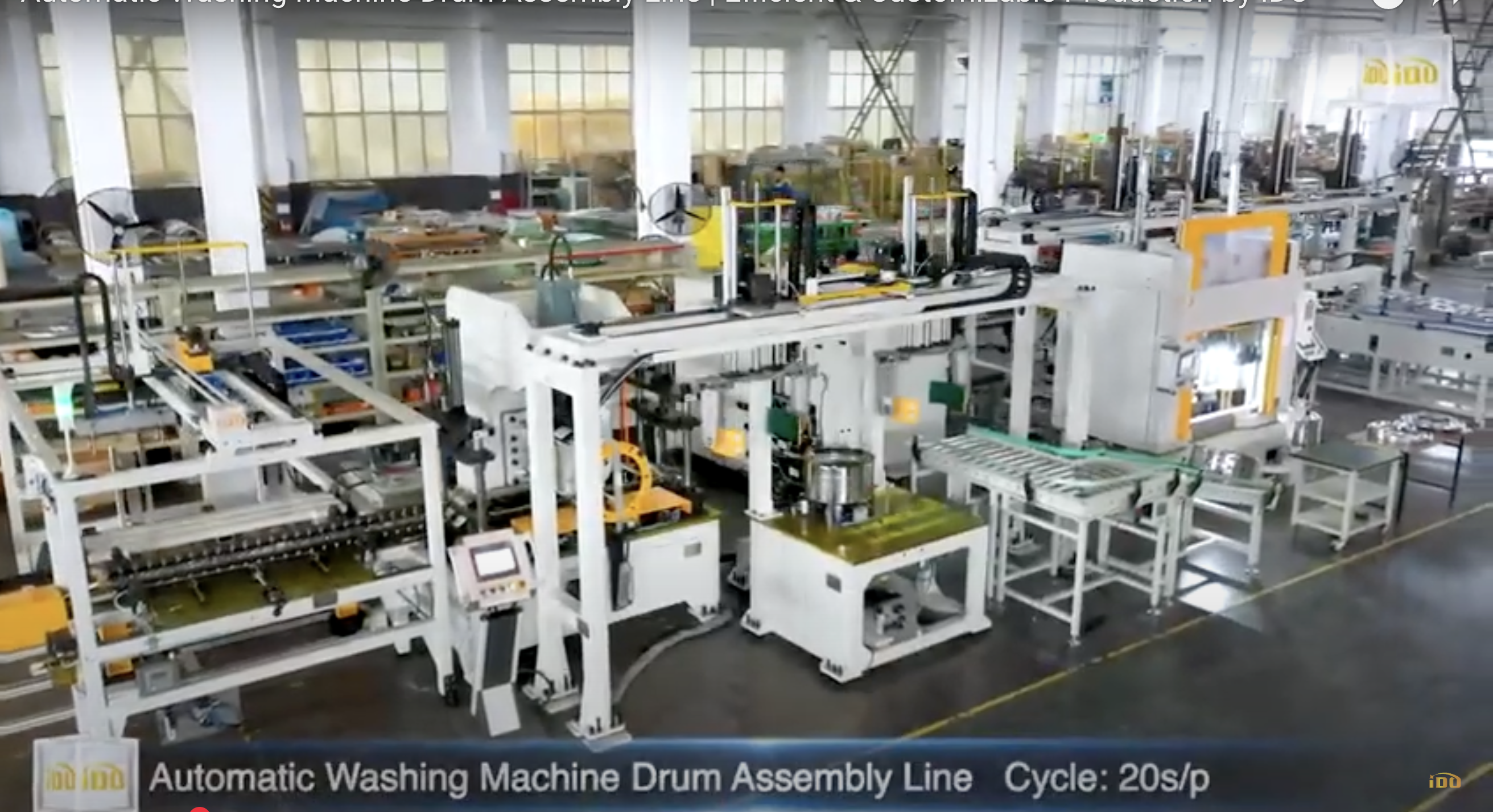 Automatic Washing Machine Drum Assembly Line | Efficient & Customizable Production by IDO