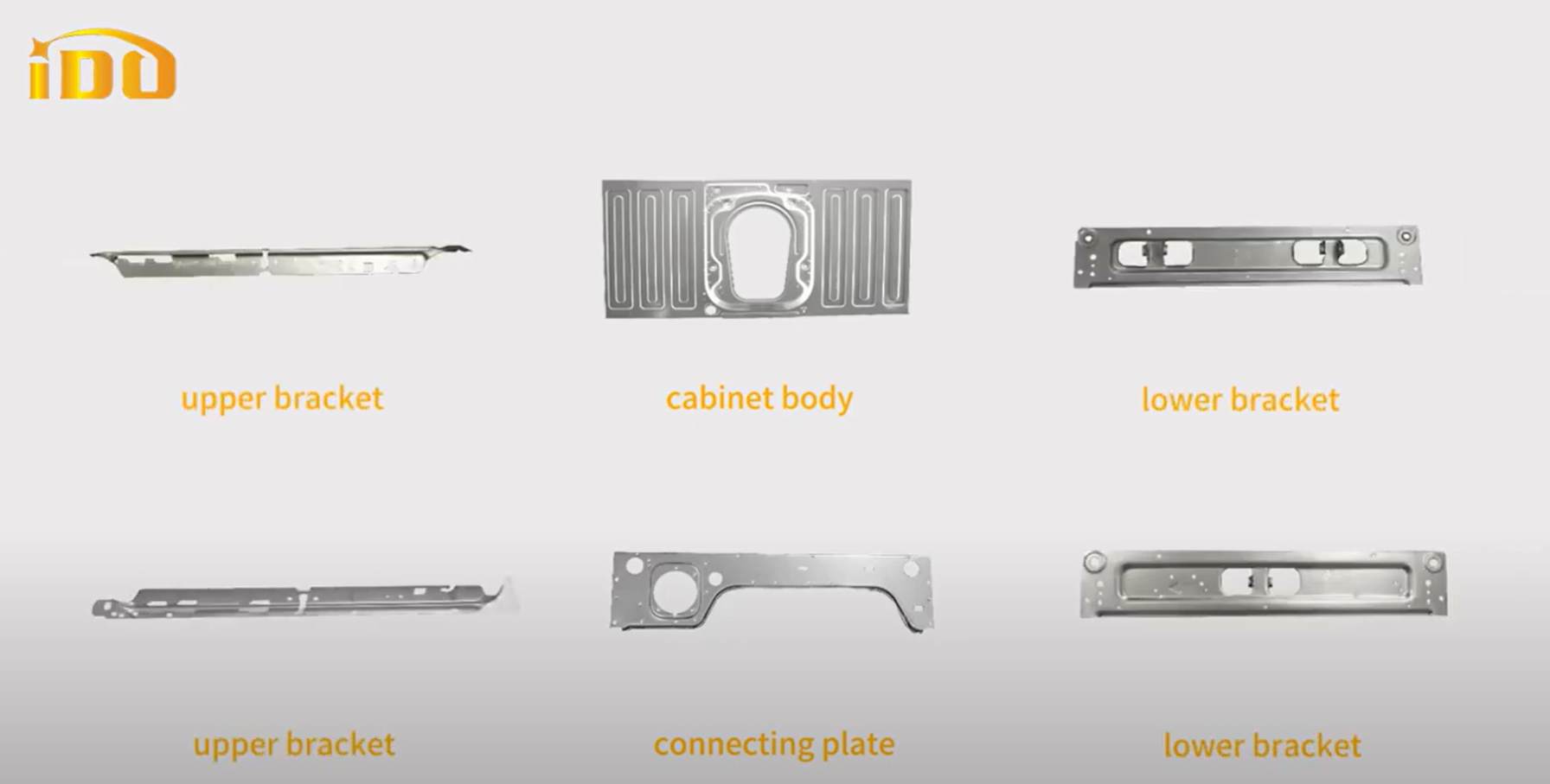 Composition of a front-loading washing machine cabinet assembly