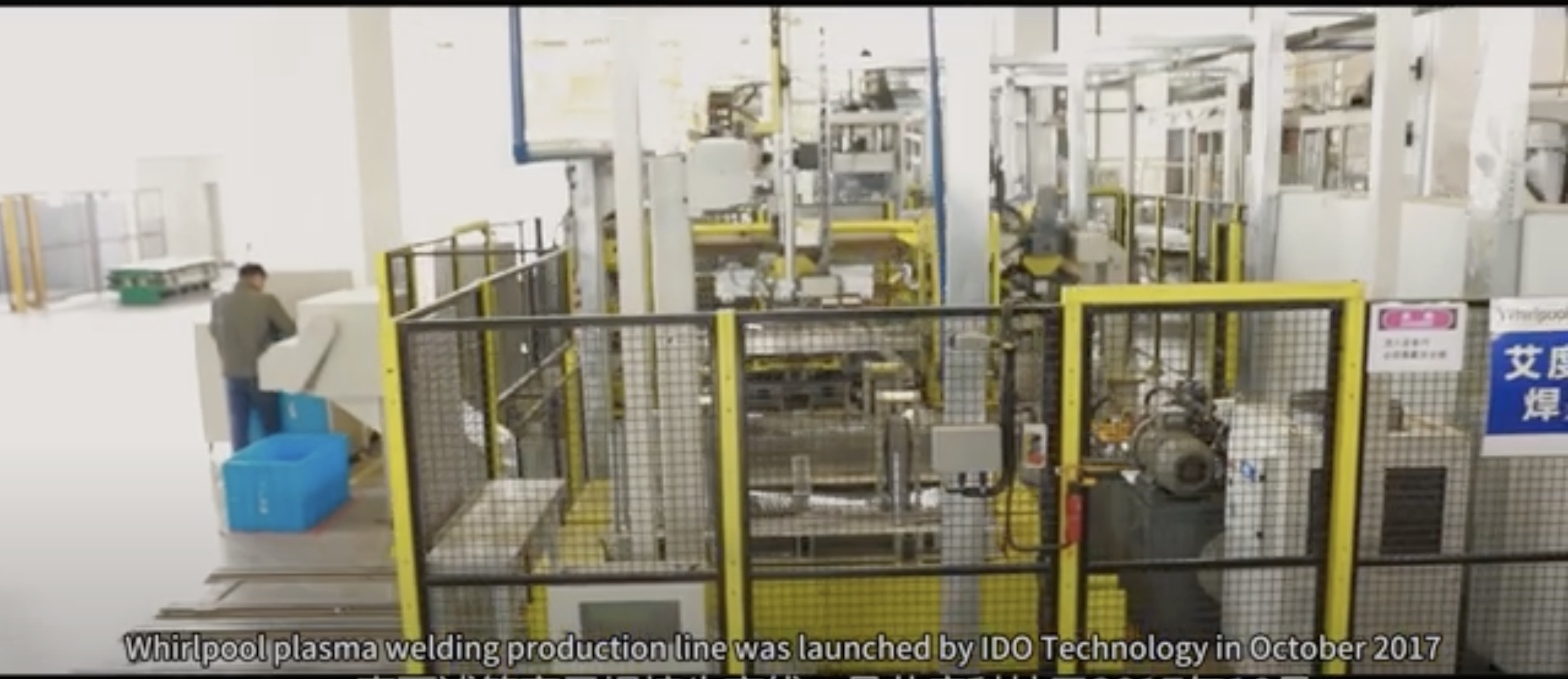 washing machine drum plasma welding and assembly line (for Whirlpool)