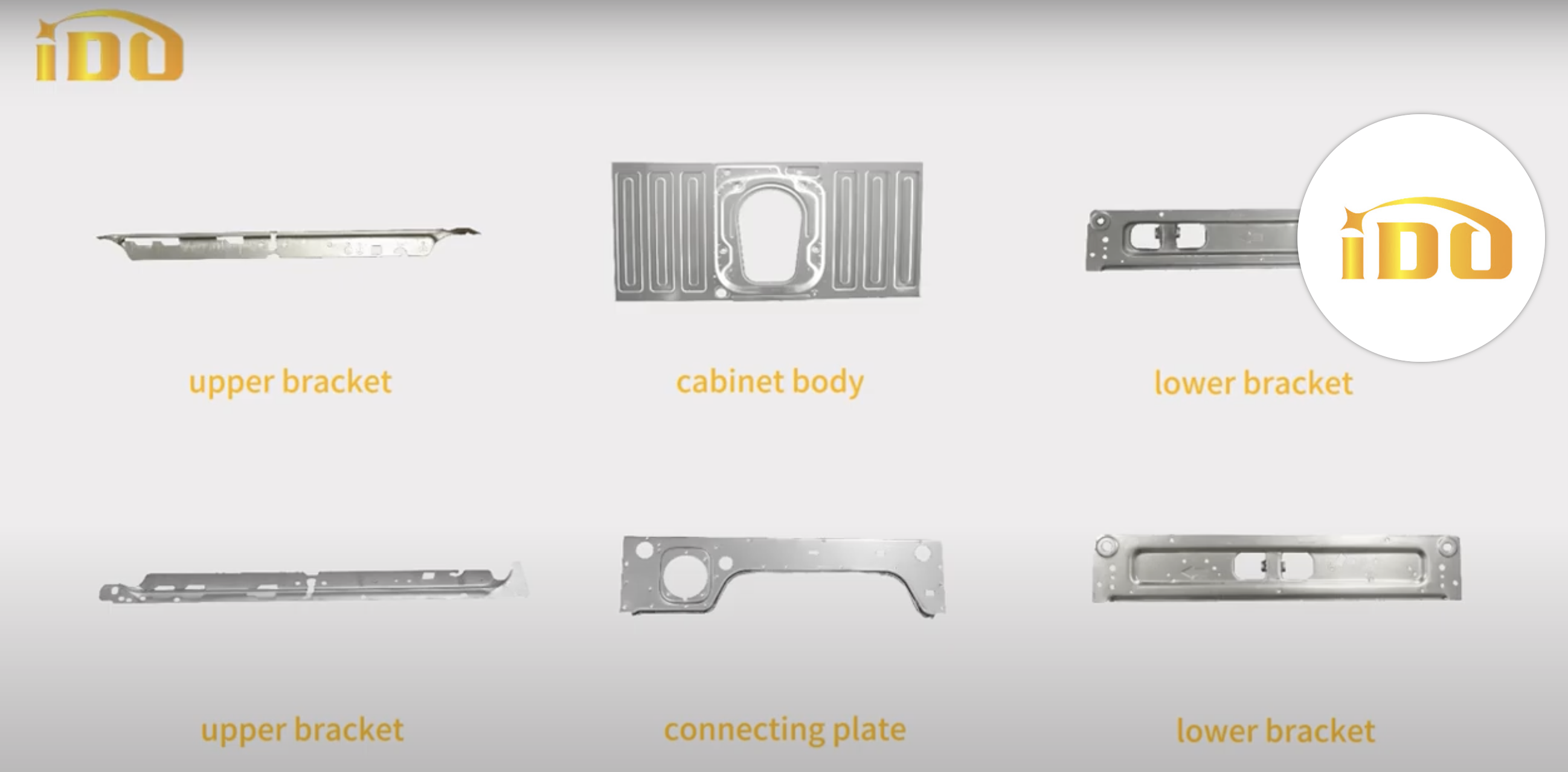Composition of a front-loading washing machine cabinet assembly