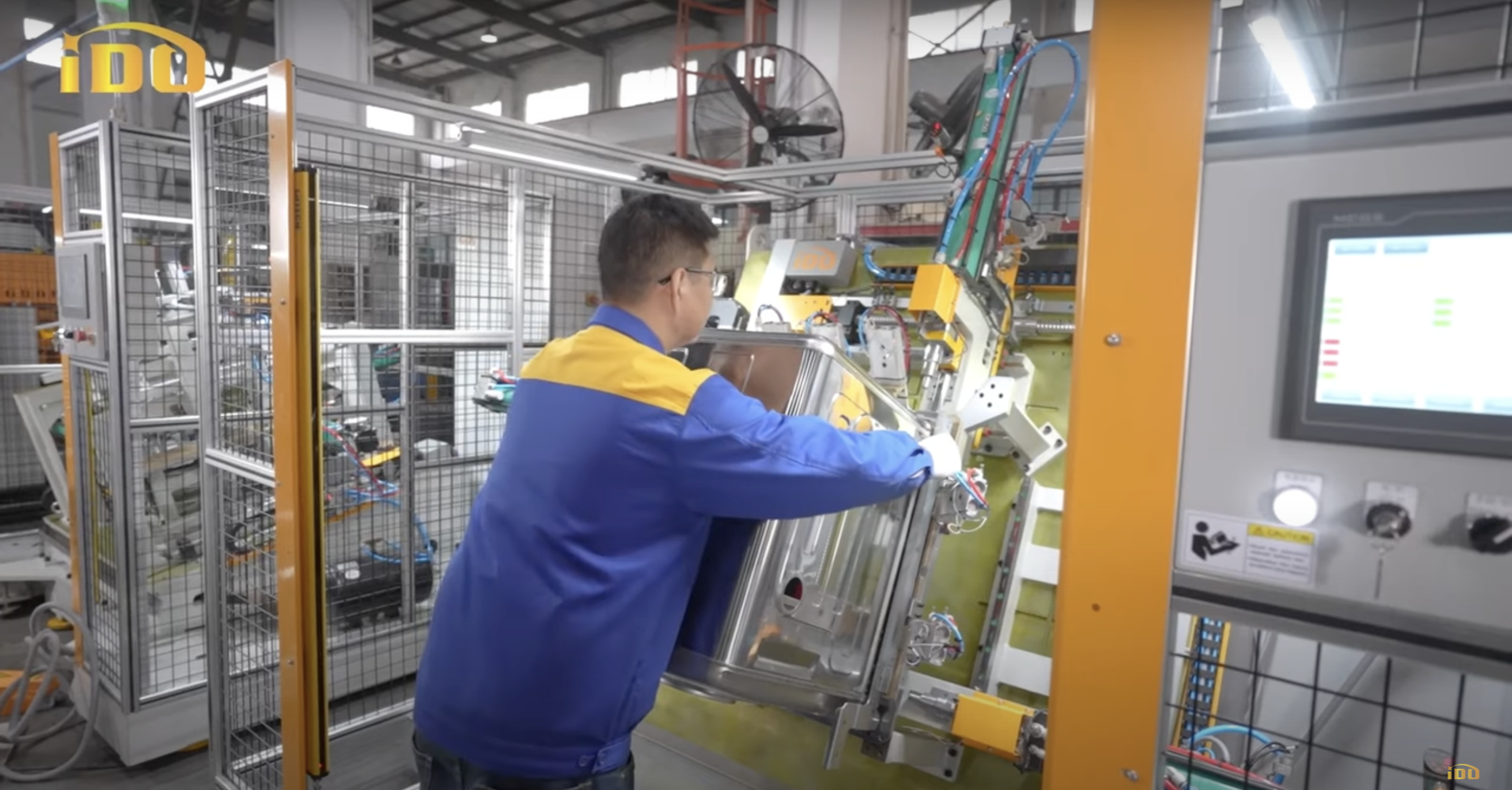 Reinforced frame and inner tub clinching machine