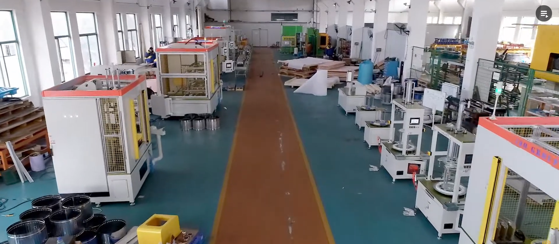 Top loading washing machine drum assembly line (for SHARP)