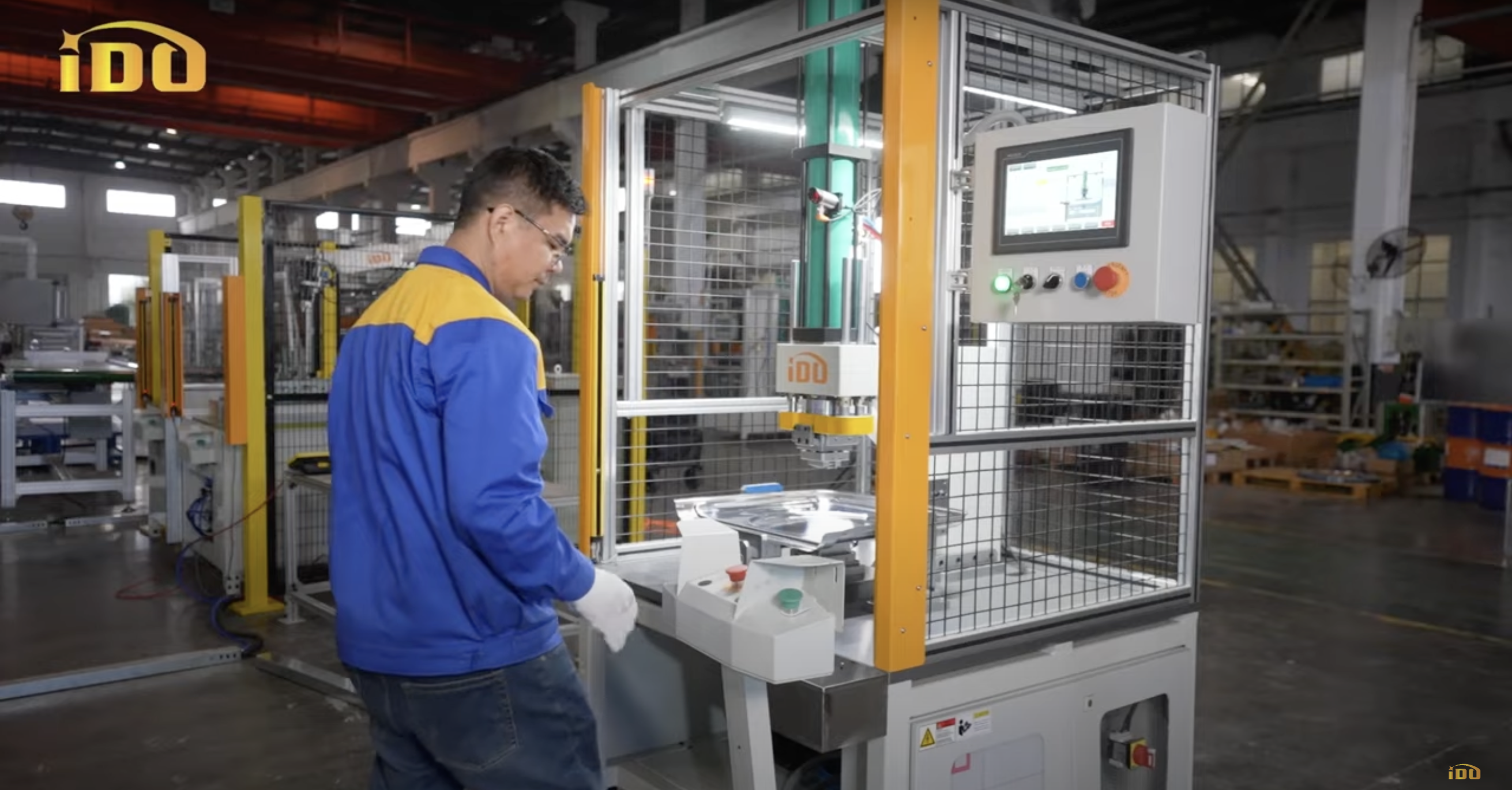 dishwasher tub top, bracket clinching machine